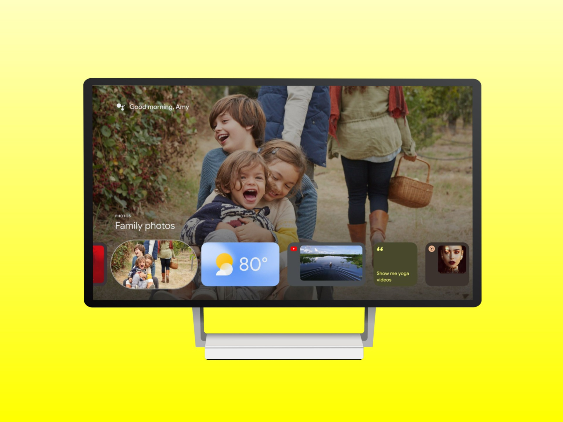 Google Chromecast s Google TV získává nový spořič obrazovky s widgety